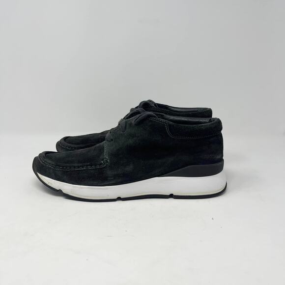 VINCE Pewter Suede Leather Lace-Up Toronto‎ Sneaker - Picture 4 of 8